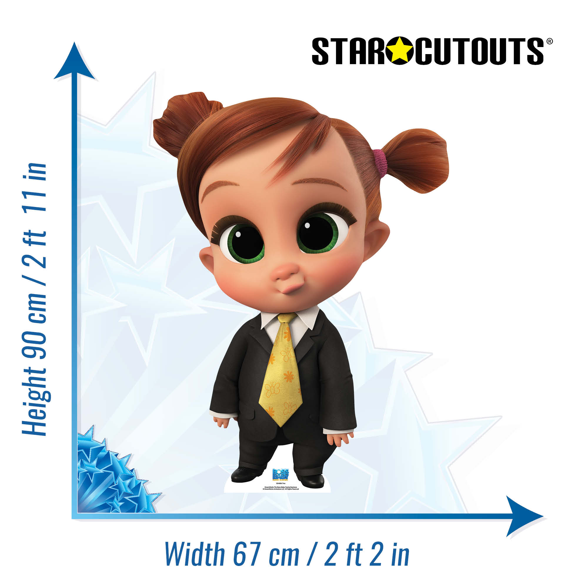 SC4036 Tina Boss Baby 2 Cardboard Cut Out Height 90cm Star Cutouts SC4036 Tina Boss Baby 2 Cardboard Cut Out Height 90cm Star Cutouts