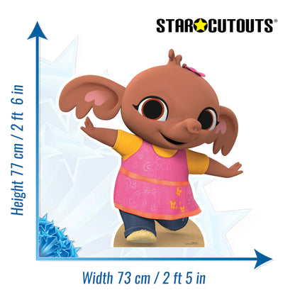 SC4047 Sula Baby Elephant Cardboard Cut Out Height 77cm - Star Cutouts