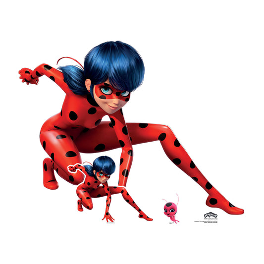 SC4051 Lady Bug (Crouching) - Miraculous: Tales of Ladybug & Cat Noir Cardboard Cut Out Height 93cm