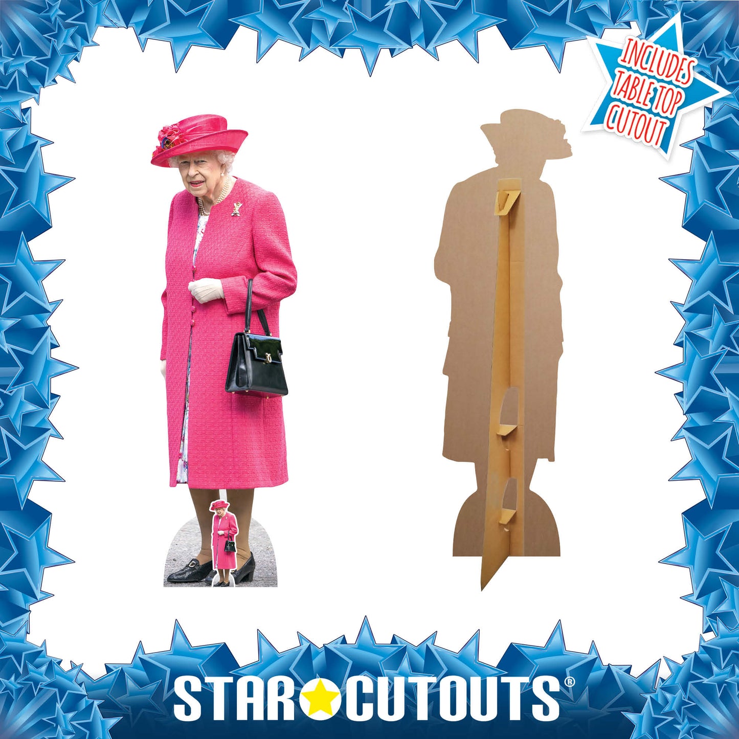 SC4053 Queen Elizabeth II Jubilee Pink Coat Cardboard Cut Out Height 163cm