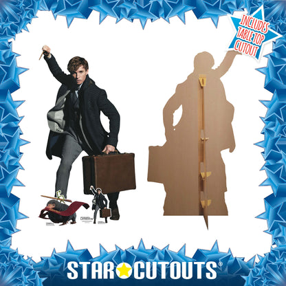 SC4055 Newt Scamander Eddie Redmayne The Secrets of Dumbledore Cardboard Cut Out Height 170cm