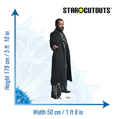 SC4056 Albus Dumbledore Jude Law The Secrets of Dumbledore Cardboard Cut Out Height 179cm