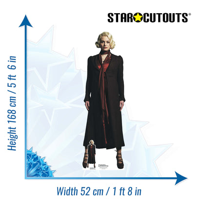 SC4059 Queenie Goldstein Alison Sudol The Secrets of Dumbledore Cardboard Cut Out Height 168cm
