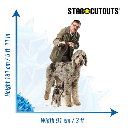 SC4066 Jim and Milson Shalom Cardboard Cut Out Height 181cm