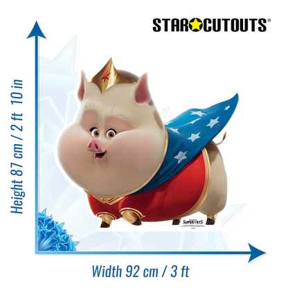 SC4069 PB Wonder Woman's Pig (DC League of Super Pets) Cardboard Cut Out Height 87cm