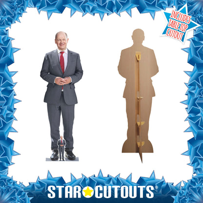 SC4075 Olaf Scholz German Chancellor Cardboard Cut Out Height 171cm