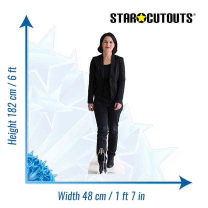 SC4077 Annalena Baerbock Politician Cardboard Cut Out Height 182cm