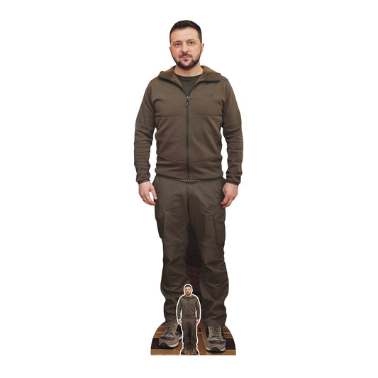 SC4078 Volodymyr Zelenskyy President Ukraine Cardboard Cut Out Height 171cm