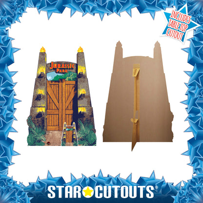 SC4079 Jurassic Park Entrance Sign Cardboard Cut Out Height 131cm