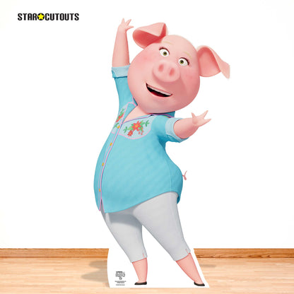 SC4082 Rosita Pig Sing 2 Cardboard Cut Out Height 95cm