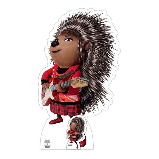 SC4083 Ash Porcupine Sing 2 Cardboard Cut Out Height 83cm