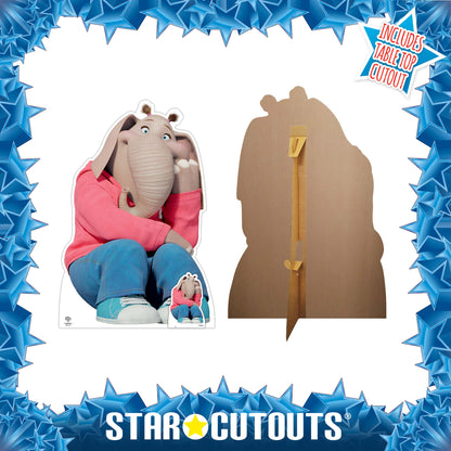 SC4084 Meena Elephant Cardboard Cut Out Height 129cm