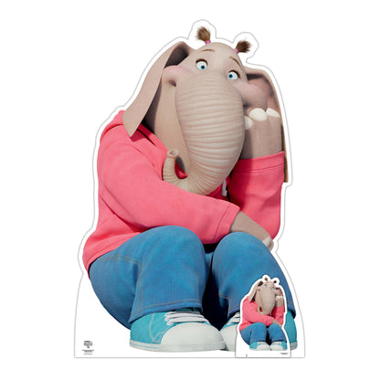 SC4084 Meena Elephant Cardboard Cut Out Height 129cm