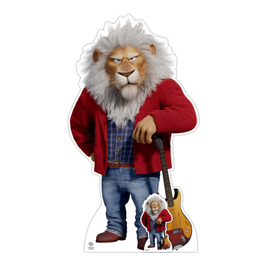 SC4087 Clay CallowayLion Sing 2 Cardboard Cut Out Height 165cm