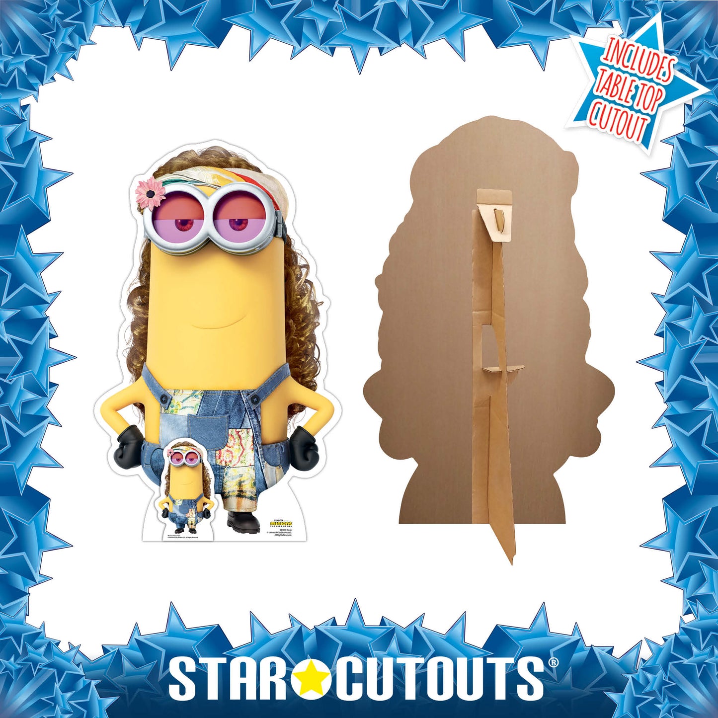SC4090 Kevin Hippy Minions 2 Cardboard Cut Out Height 95cm