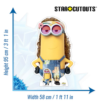 SC4090 Kevin Hippy Minions 2 Cardboard Cut Out Height 95cm