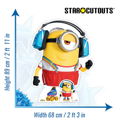 SC4091 Stuart Skates Minions 2 Cardboard Cut Out Height 89cm