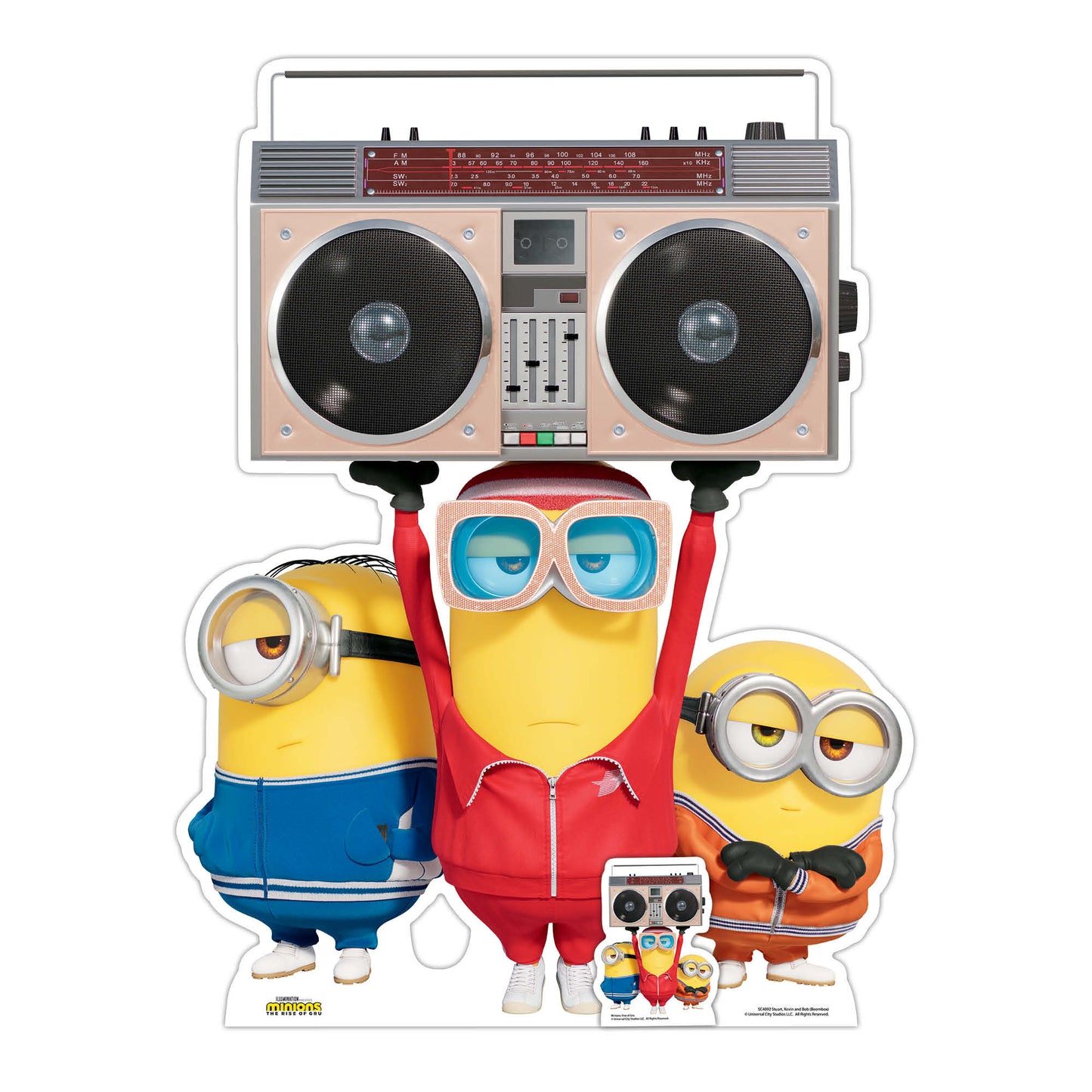 SC4092 Minions 2 Boombox Group Cardboard Cut Out Height 121cm - Star Cutouts