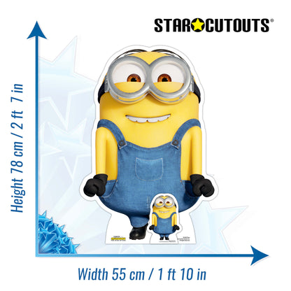 SC4093 Dave Excited Minions 2 Cardboard Cut Out Height 78cm