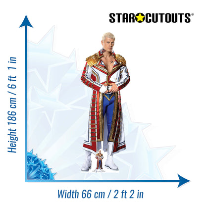 SC4095 Cody Rhodes WWE Cardboard Cut Out Height 186cm