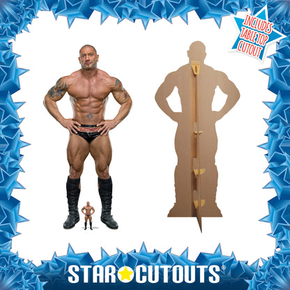 SC4096 Batista WWE Cardboard Cut Out Height 194cm