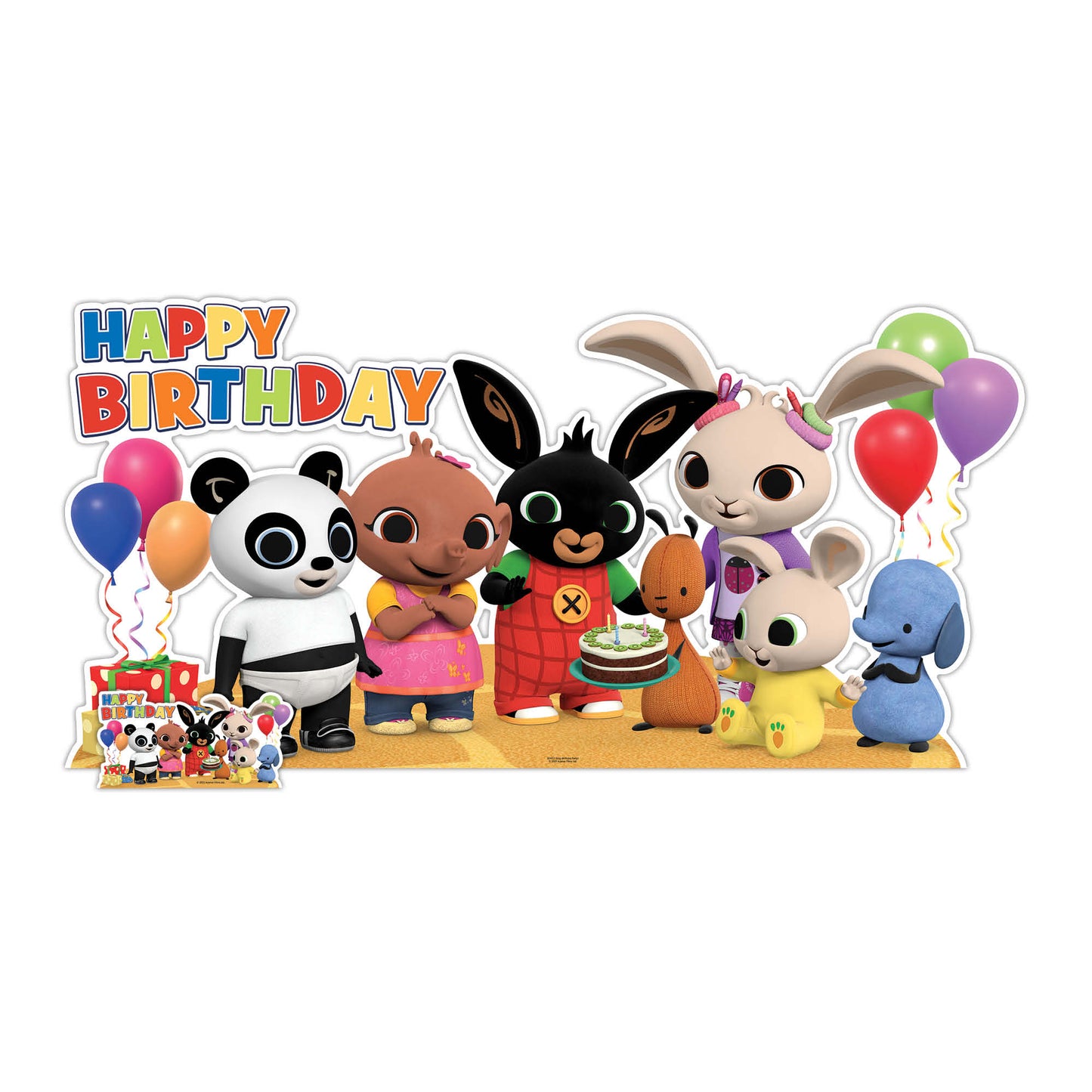 SC4117 Bing Birthday Party Cardboard Cut Out Height 91cm - Star Cutouts