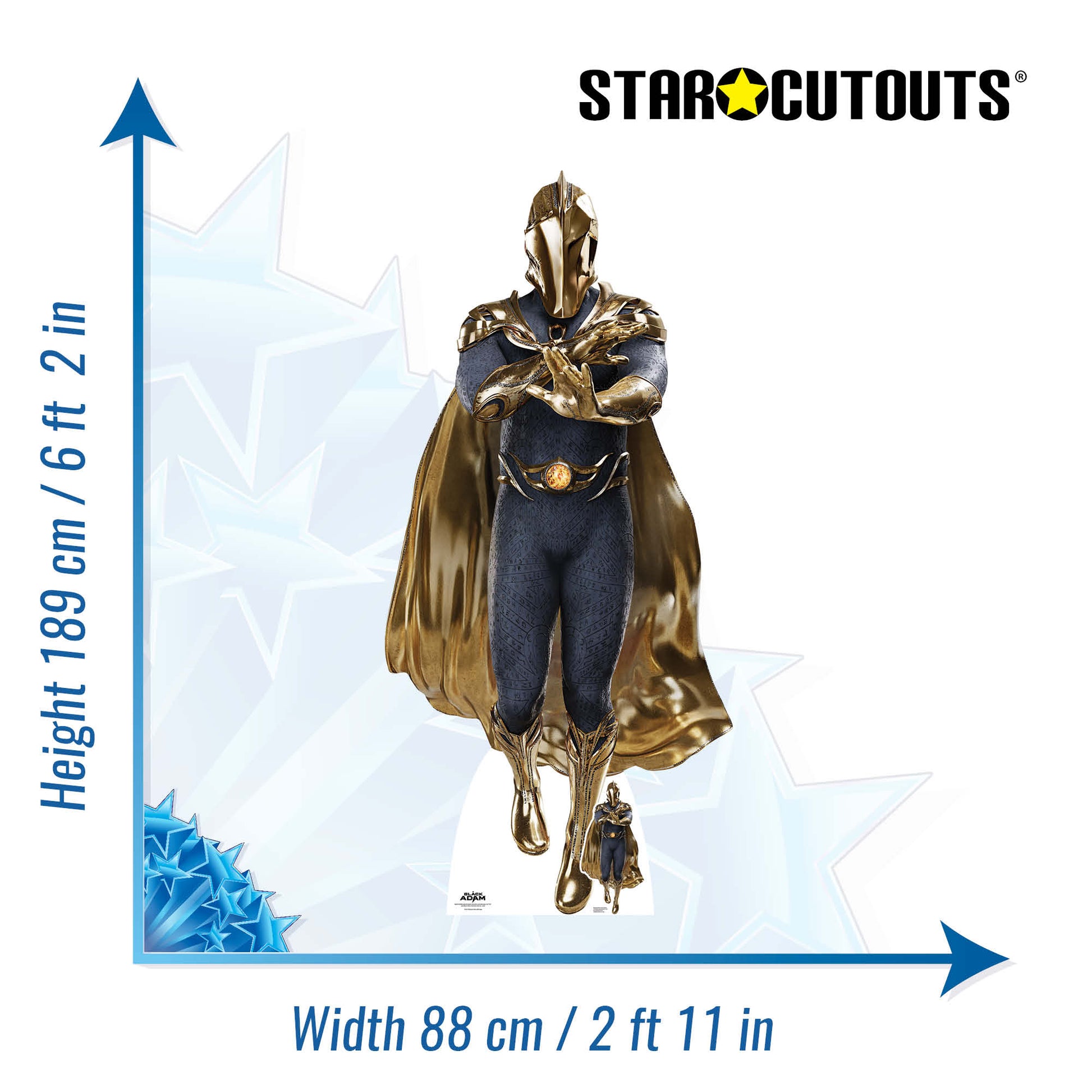 SC4119 Doctor Fate Pierce Brosnan With Cape Cardboard Cut Out Height 189cm - Star Cutouts
