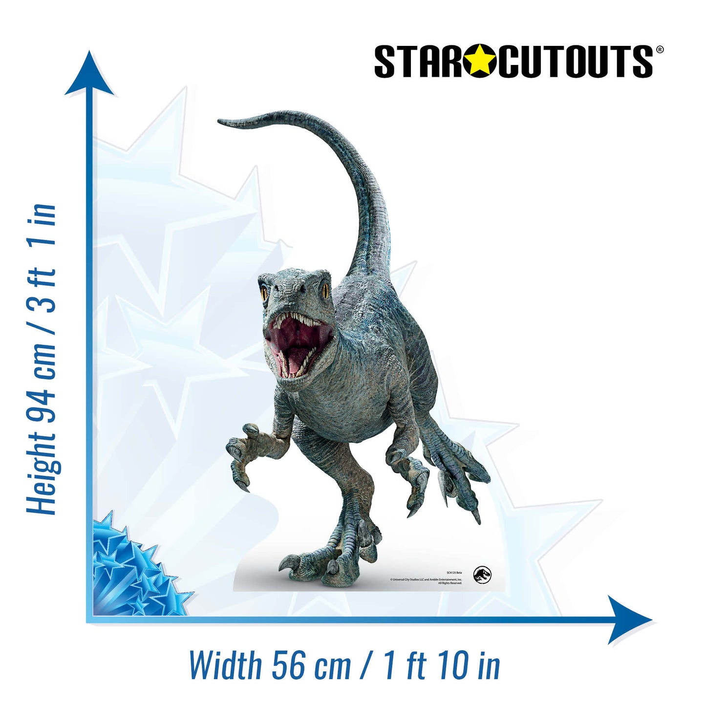 SC4125 Beta Baby Jurassic World Dominion Cardboard Cut Out Height 94cm