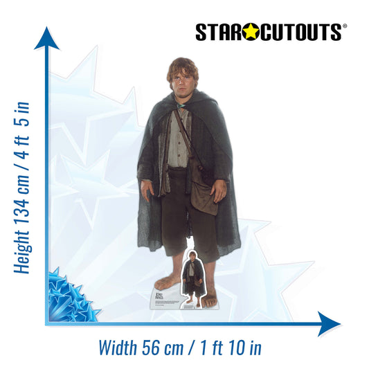 SC4127 Samwise Gamgee  Lord of the Rings Cardboard Cut Out Height 135cm