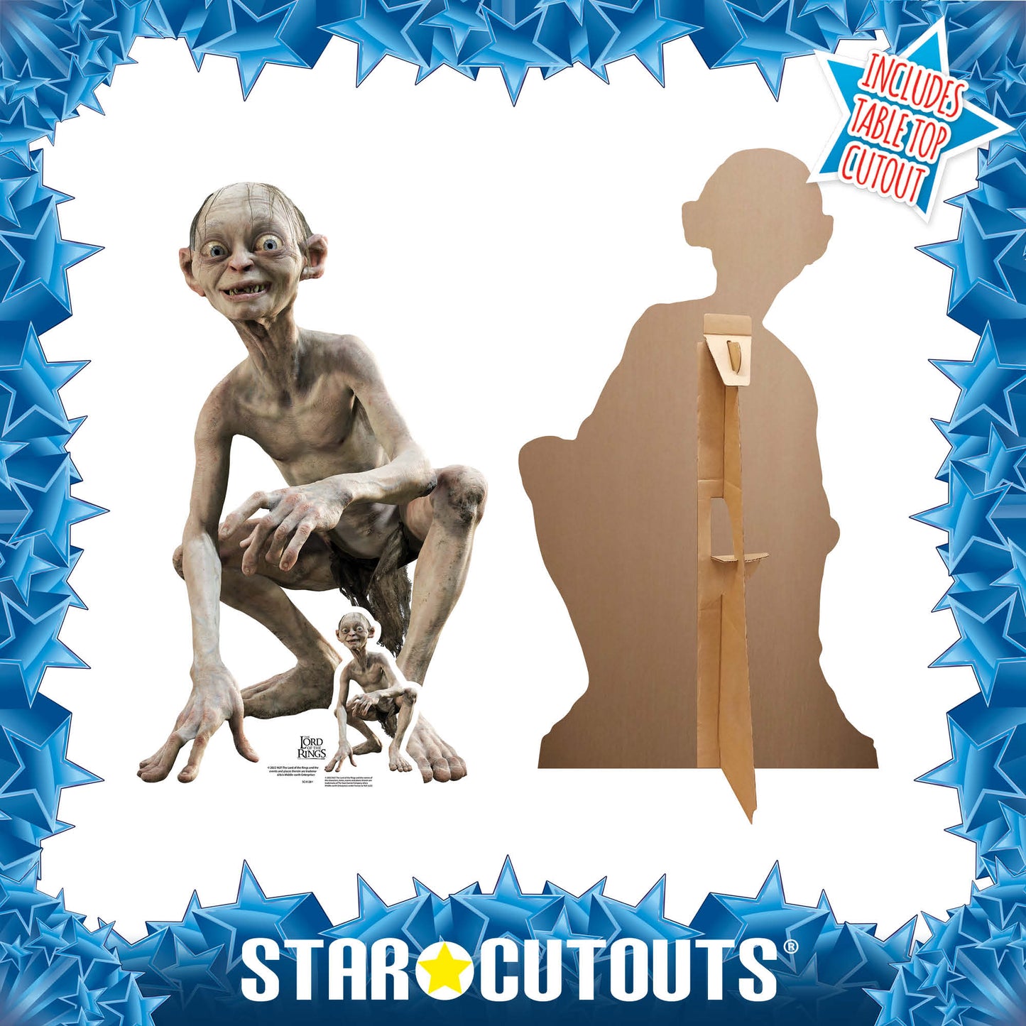 SC4128 Gollum The Lord of the Rings Cardboard Cut Out Height 88cm