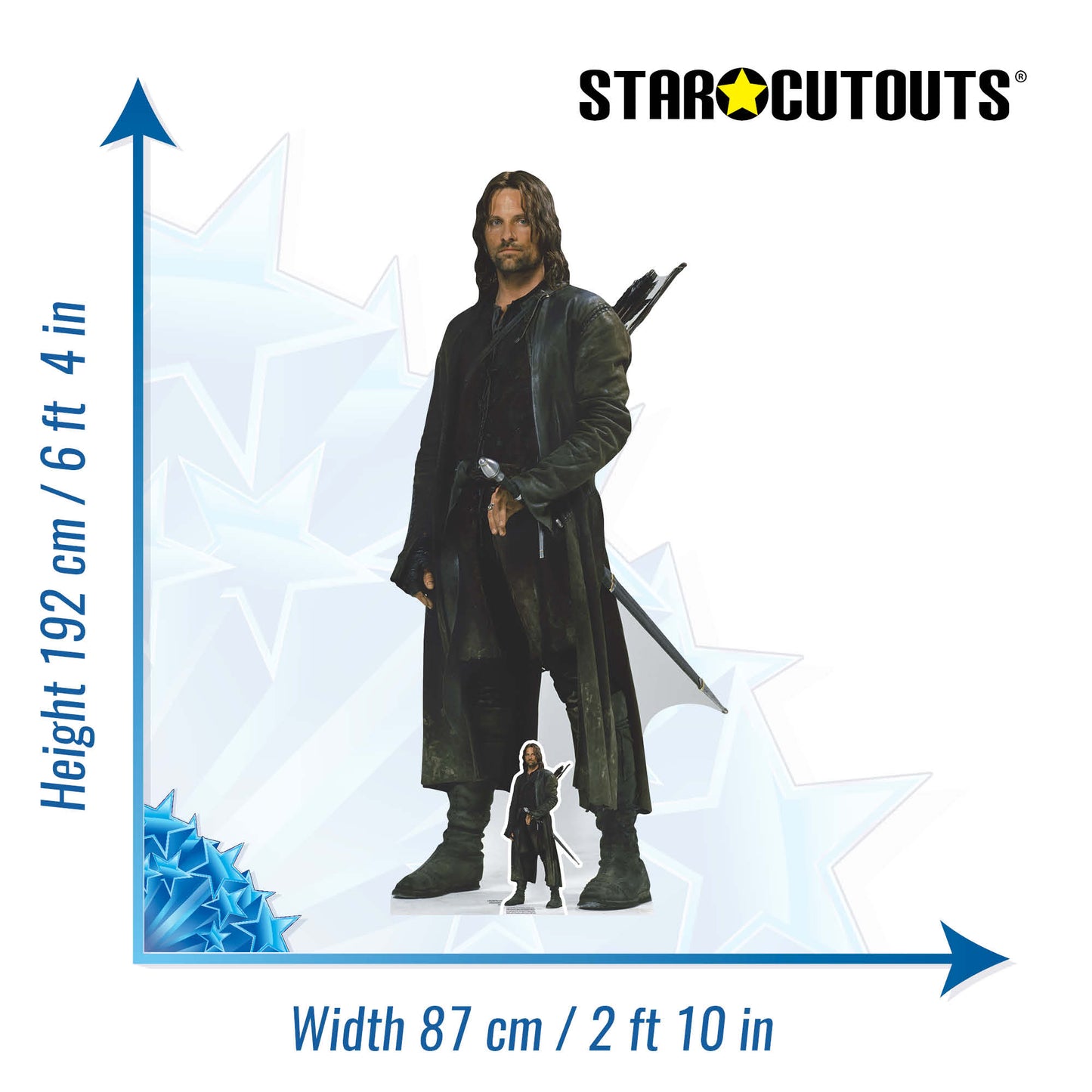 SC4130 Aragorn The Lord of the Rings Cardboard Cut Out Height 192cm