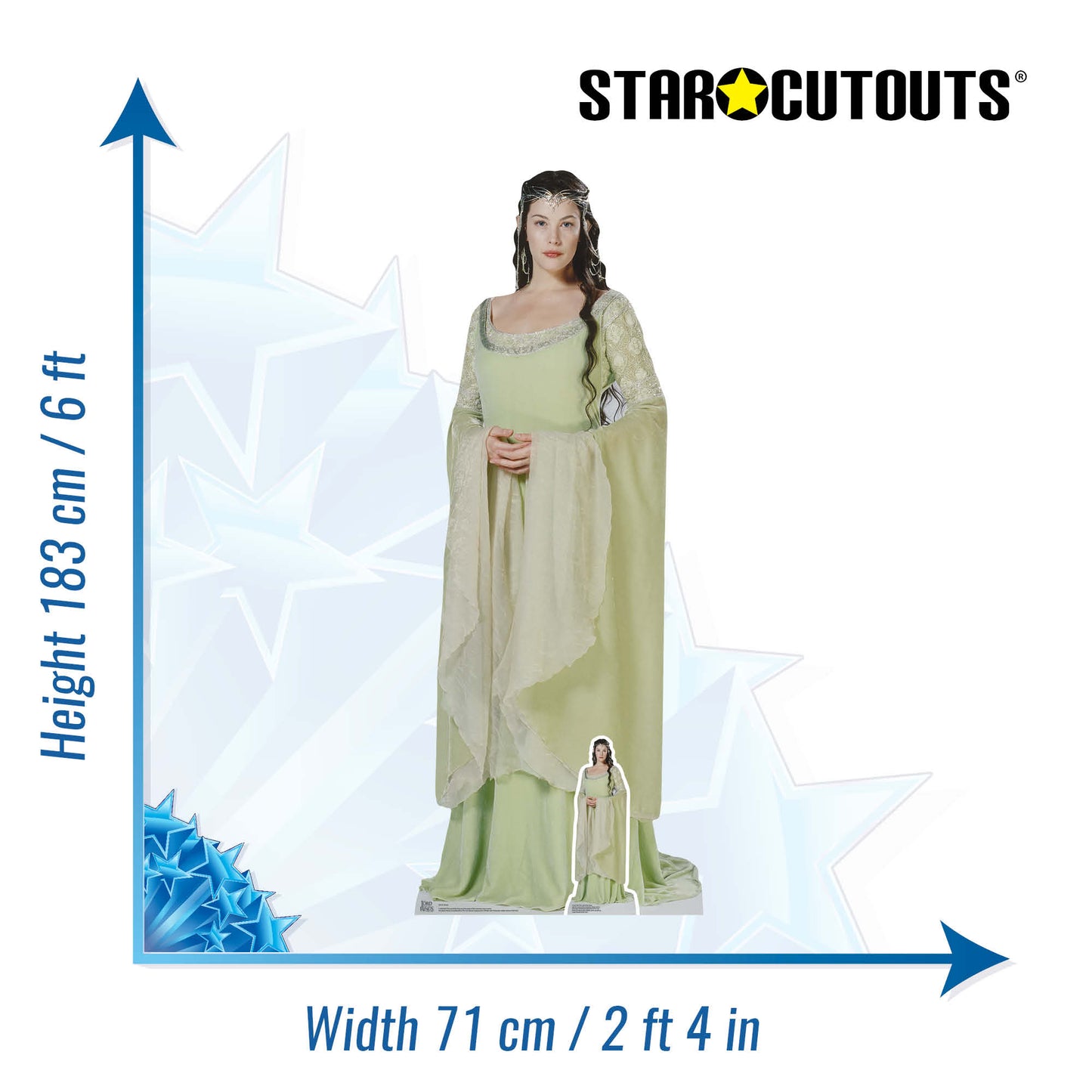 SC4131 Arwen The Lord of the Rings Cardboard Cut Out Height 183cm