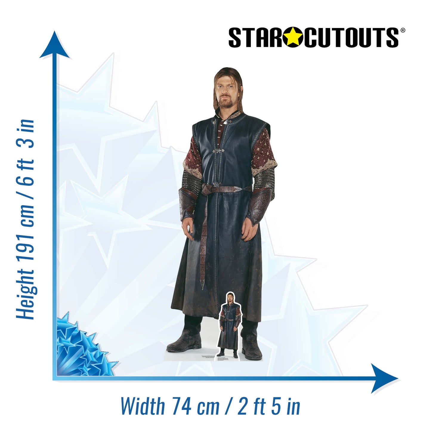 SC4133 Boromir The Lord of the Rings Cardboard Cut Out Height 191cm