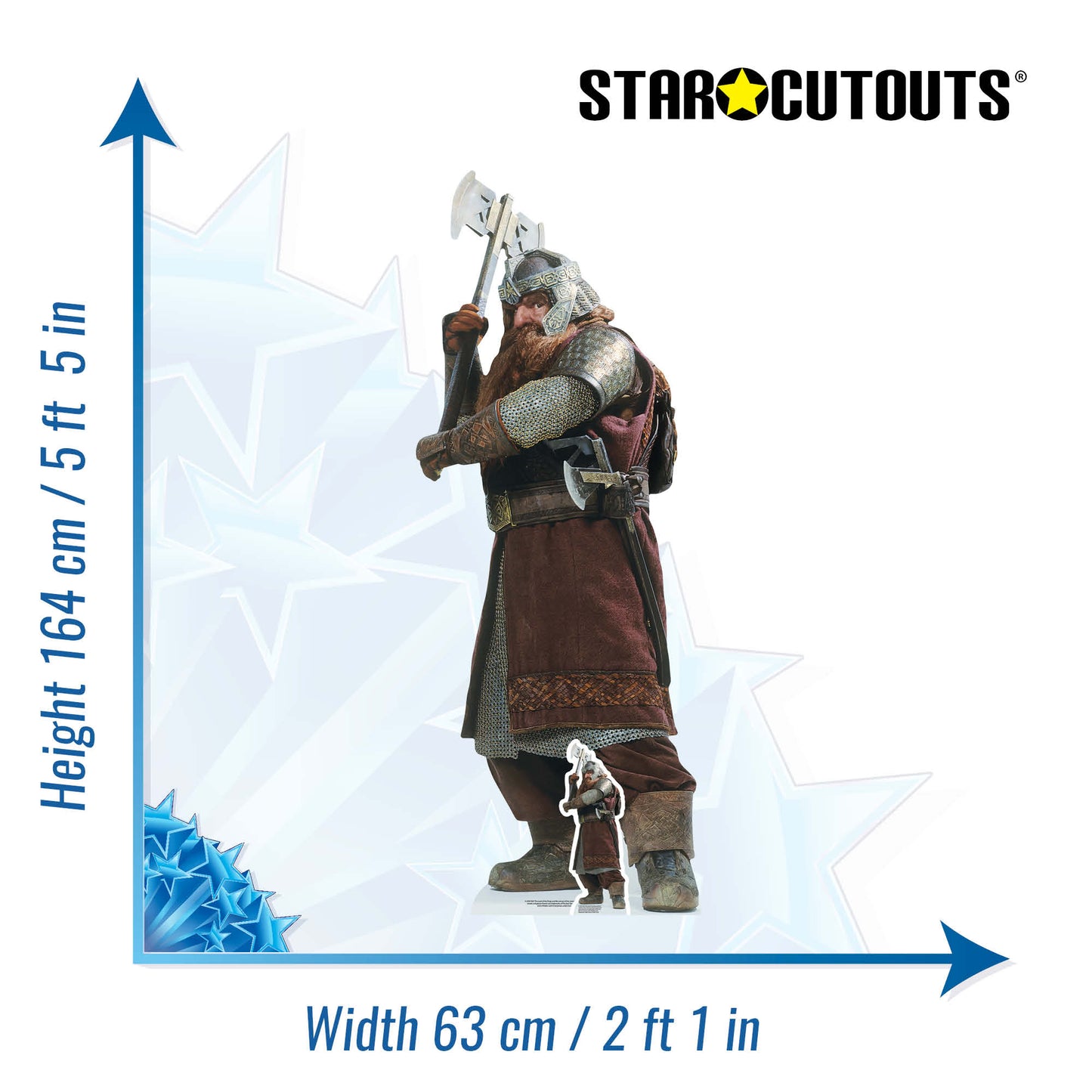 SC4134 Gimli The Lord of the Rings Cardboard Cut Out Height 164cm