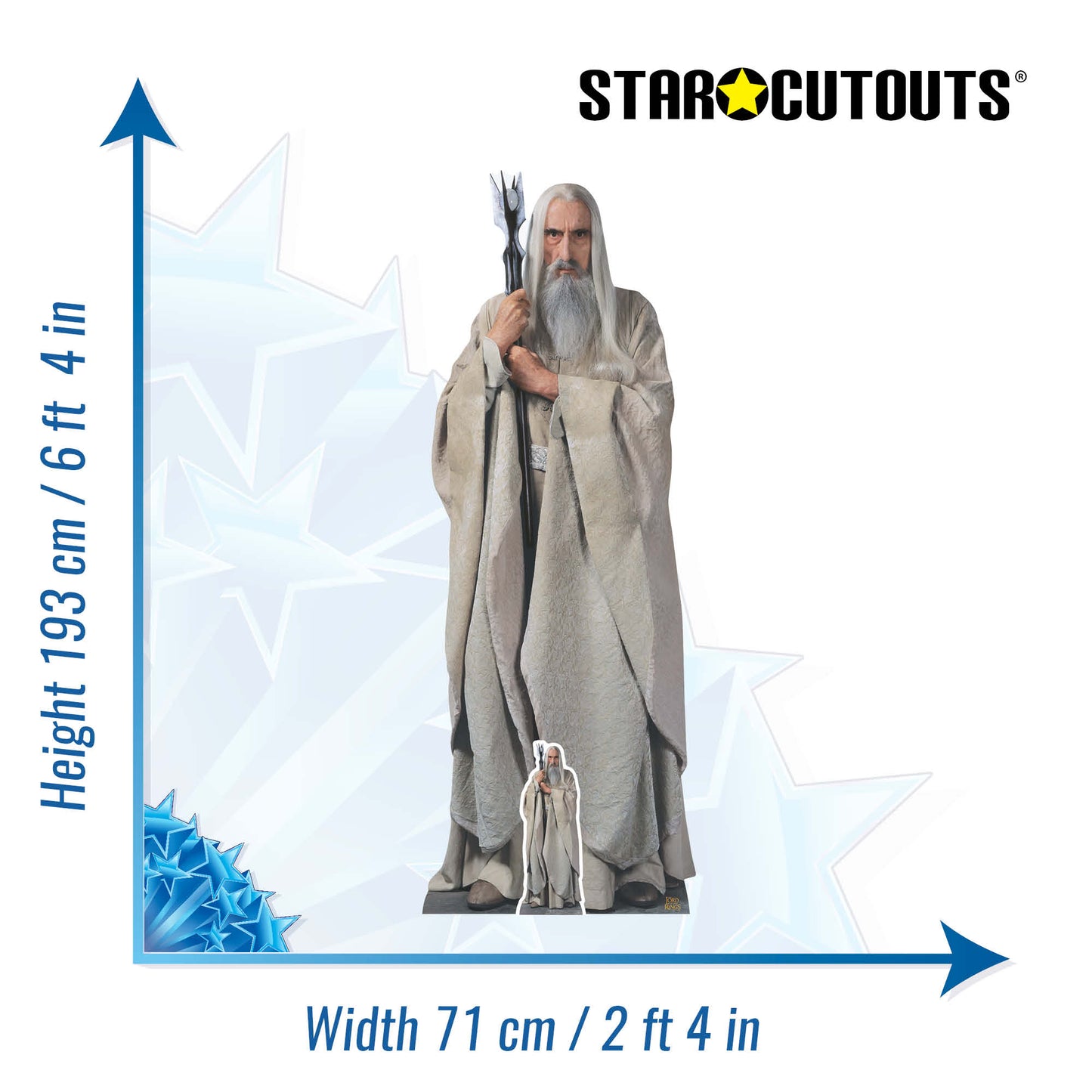 SC4135 Saruman The Lord of the Rings Cardboard Cut Out Height 193cm