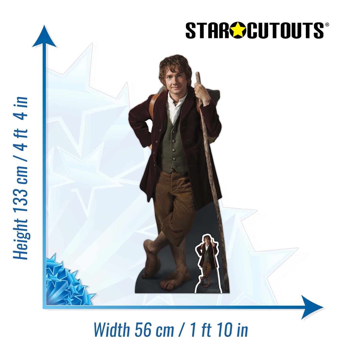 SC4138 Bilbo Baggins Hobbits Movies Cardboard Cut Out Height 133cm