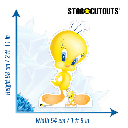 SC4142 Tweety Pie 80 Year Anniversary Star Mini Cardboard Cut Out Height 88cm