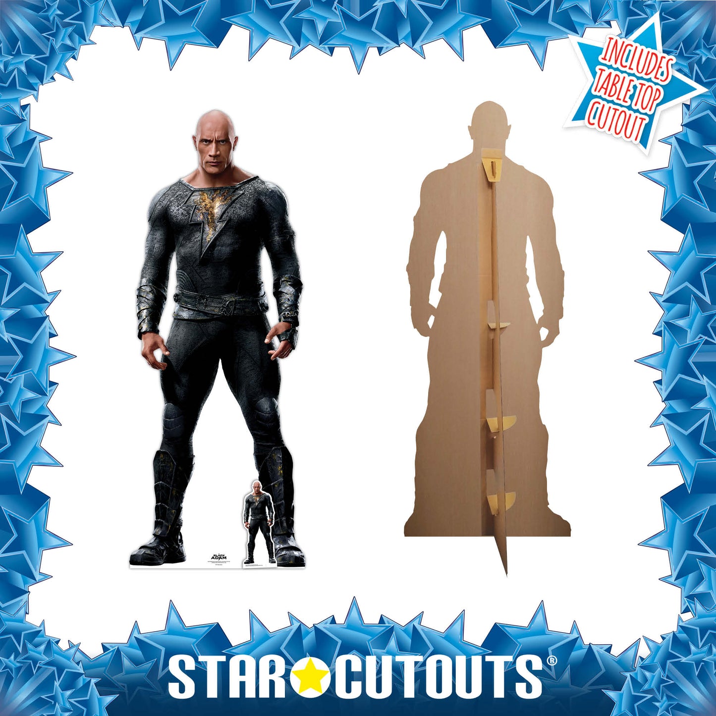 SC4143 Black Adam Dwayne Johnson Cardboard Cut Out Height 192cm - Star Cutouts