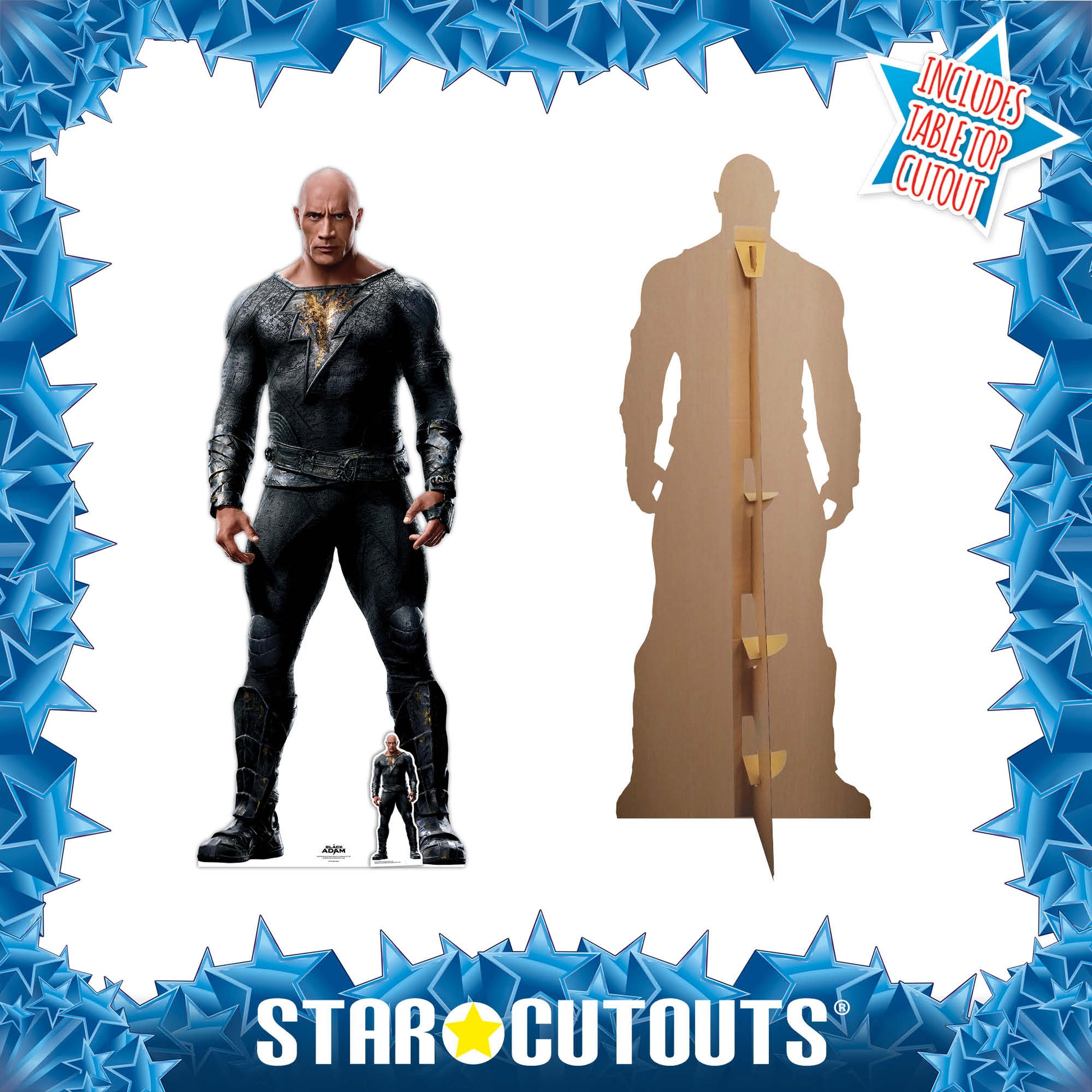 SC4143 Black Adam Dwayne Johnson Cardboard Cut Out Height 192cm - Star Cutouts