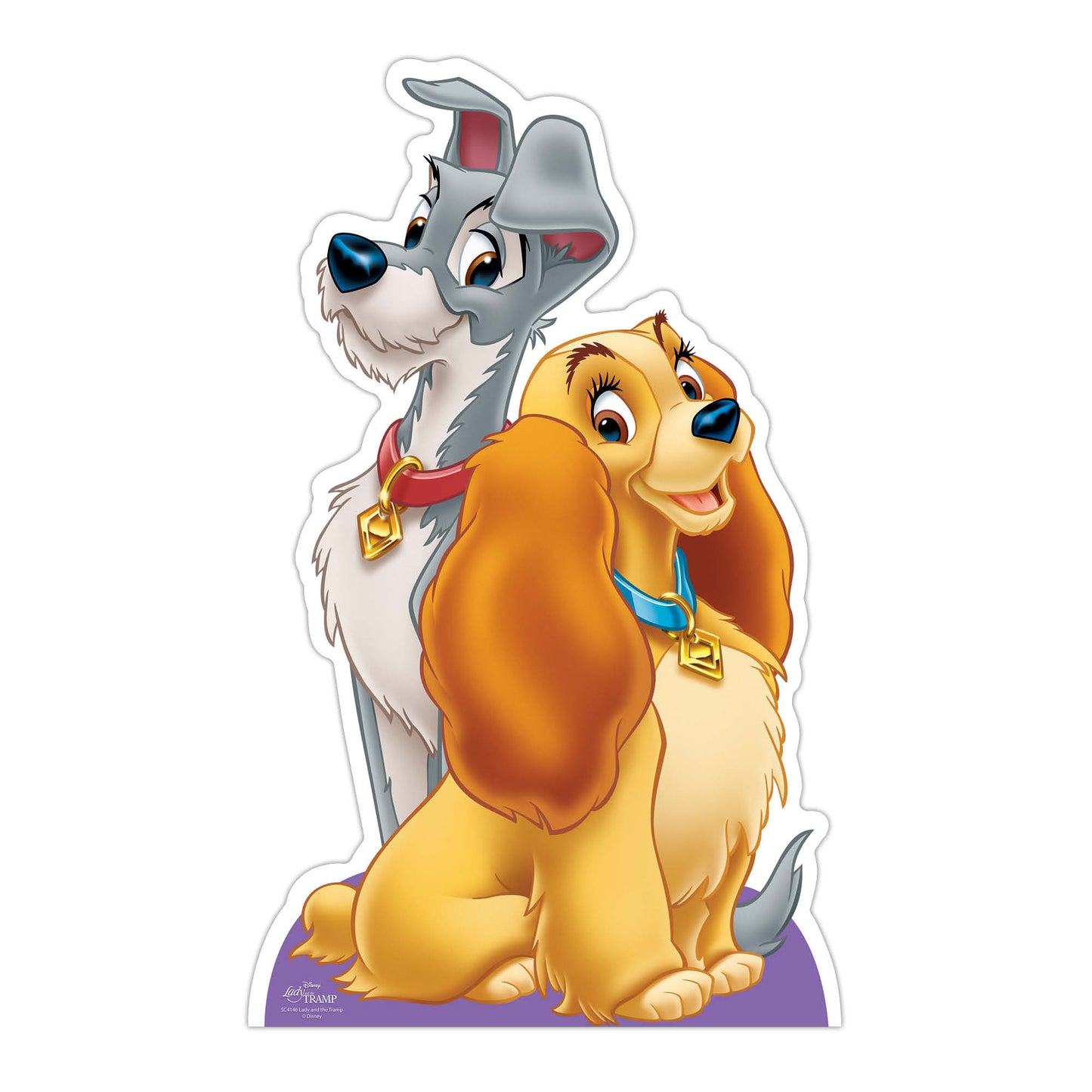 SC4146 Lady and the Tramp Star Mini Cardboard Cut Out Height 92cm