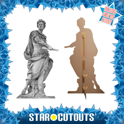 SC4147 Julius Caesar Roman Statue Cardboard Cut Out Height 177cm