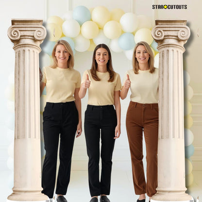 SC4150 Two Roman Pillars Cardboard Cutouts Height 195cm