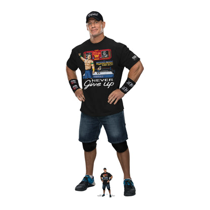 SC4158 John Cena Black Outfit WWE Cardboard Cut Out Height 186cm