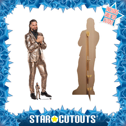 SC4160 Seth Rollins Gold Suit WWE Cardboard Cut Out Height 186cm