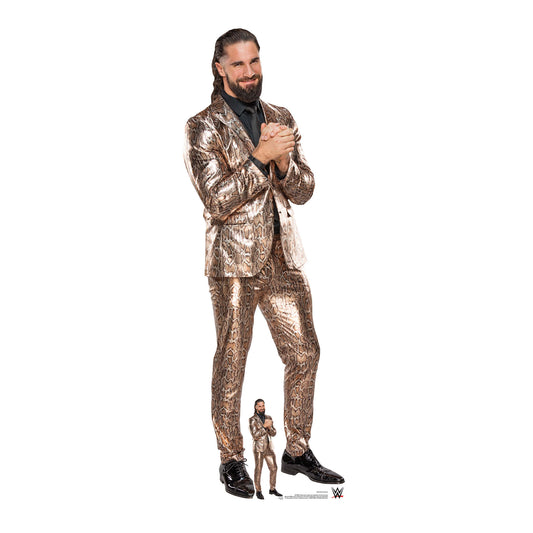 SC4160 Seth Rollins Gold Suit WWE Cardboard Cut Out Height 186cm