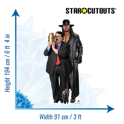 SC4161 The Undertaker and Paul Bearer WWE Cardboard Cut Out Height 194cm