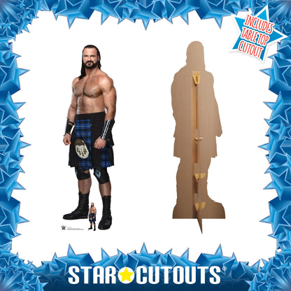 SC4162 Drew McIntyre Shorts Cardboard Cut Out Height 196cm