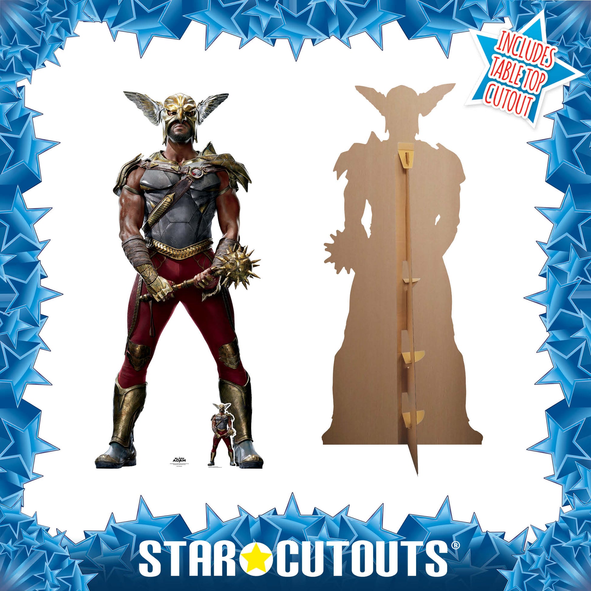 SC4175 Hawkman Aldis Hodge Black Adam Cardboard Cut Out Height 187cm - Star Cutouts