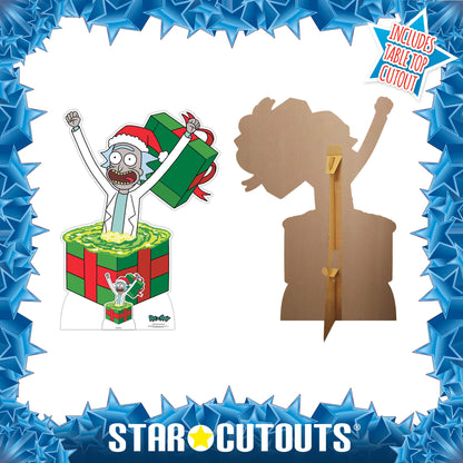 SC4178 Rick Christmas Surprise Rick And Morty Cardboard Cut Out Height 127cm