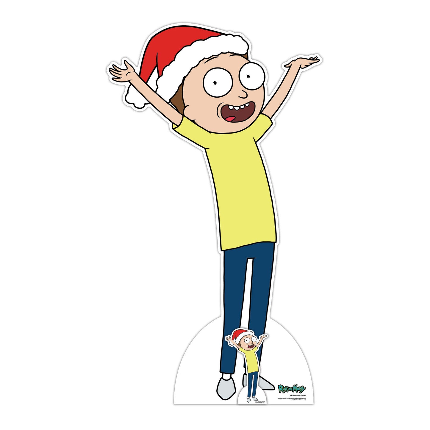 SC4179 Morty Smith Happy Christmas Rick and Morty Cardboard Cut Out Height 160cm
